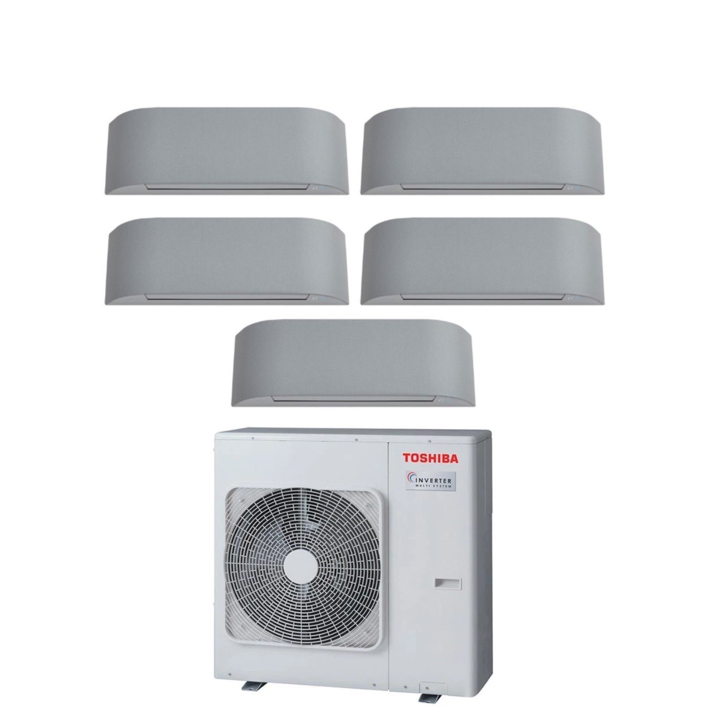 Airconditioner Toshiba Penta Split Inverter serie HAORI 10+10+10+10+13 (9+9+9+9+9+12) RAS-5M34U2AVG-E R-32 Wi-Fi Geïntegreerd 10000+10000+10000+13000 (9000+9000+9000+12000)