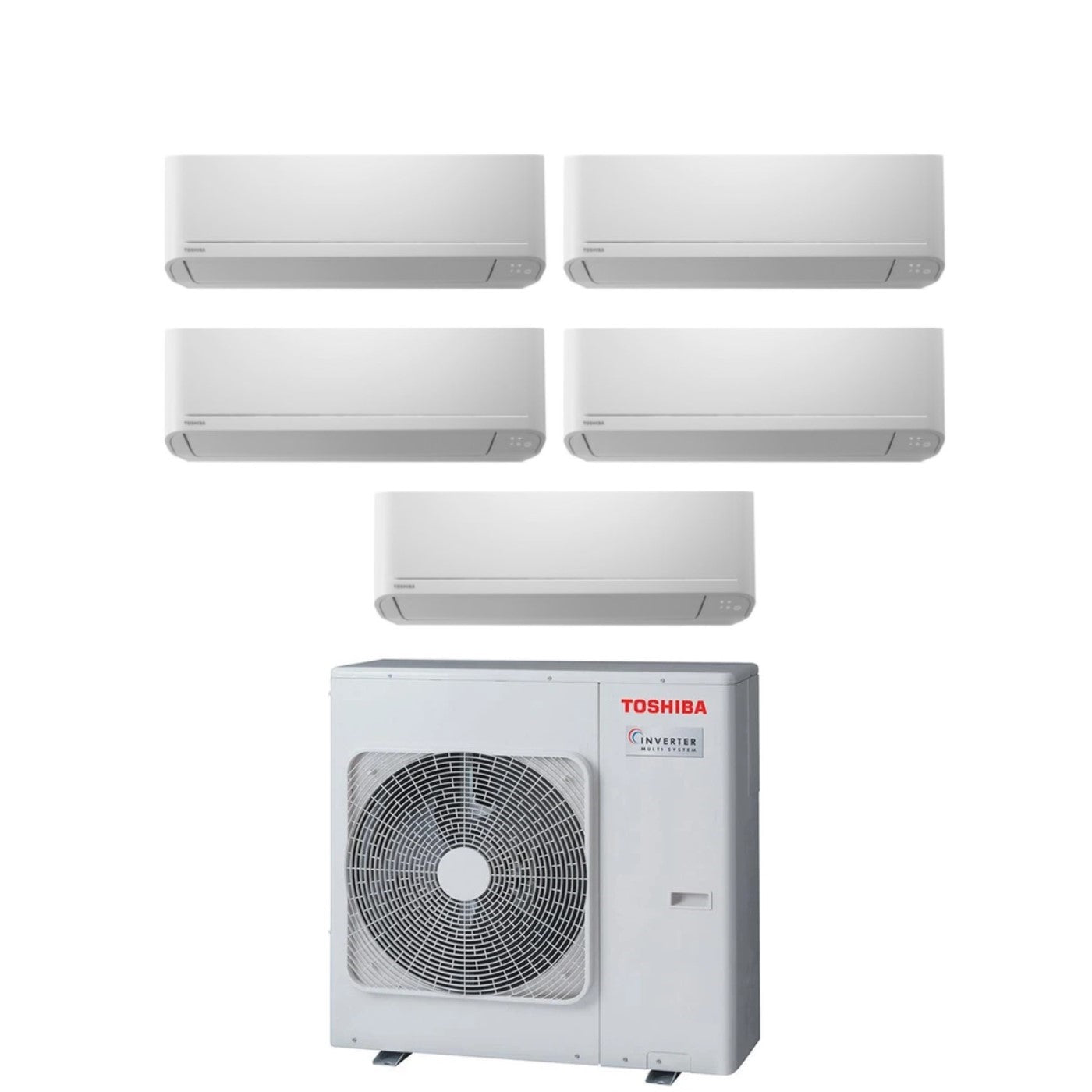 Toshiba Penta Split Inverter Airconditioner SEIYA serie 7+7+7+7+7 RAS-5M34U2AVG-E R-32 Wi-Fi Optioneel 7000+7000+7000+7000