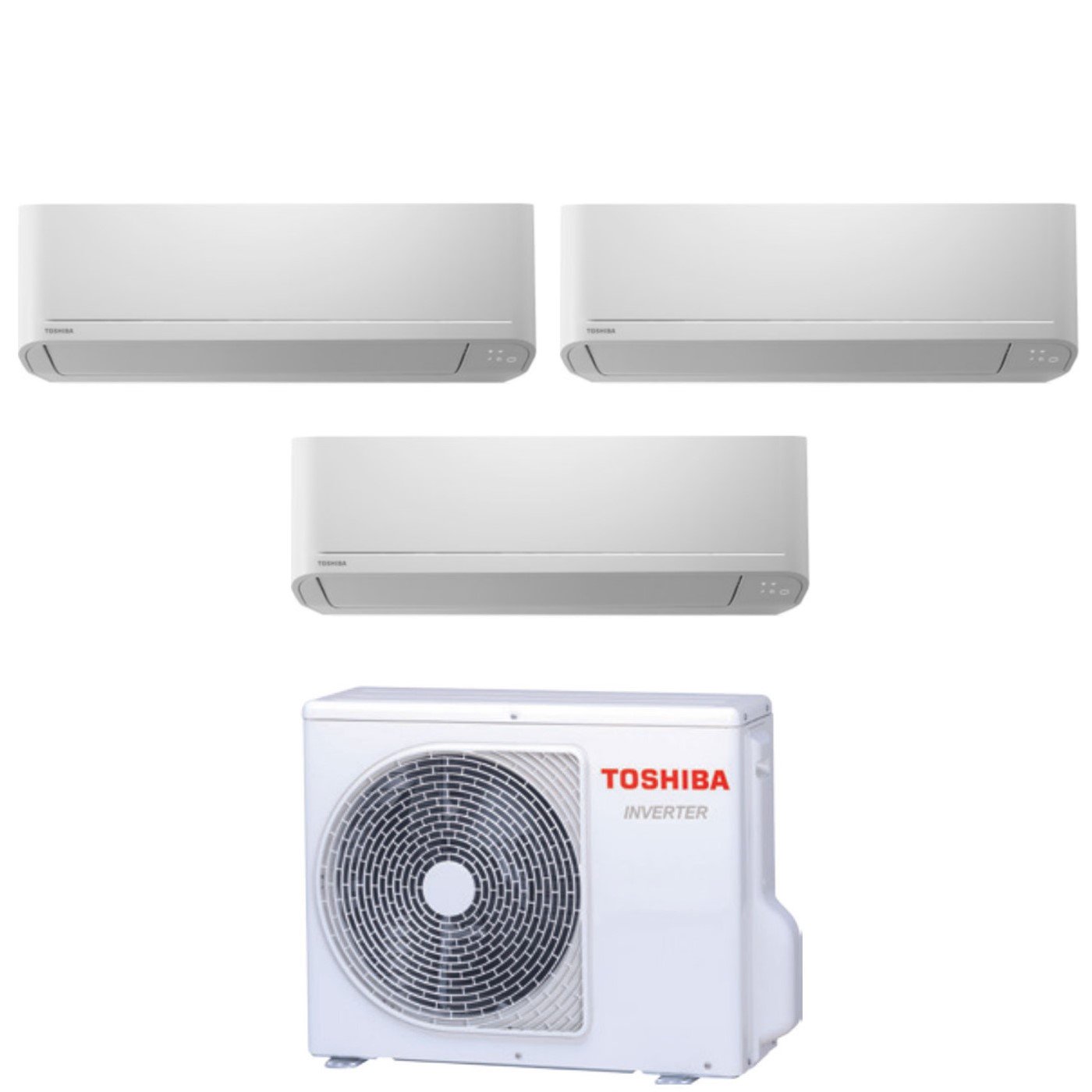 Toshiba Trial Split Inverter Airconditioner SEIYA serie 7+10+10 (7+9+9) RAS-3M18U2AVG-E R-32 Wi-Fi Optioneel 7000+10000+10000 (7000+9000+9000)