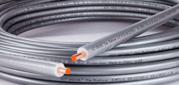 Koperen buis SCTubes SMISOL CLIM PLATINUM voor airconditioning 50 meter dikte 0,8 mm met diameter 1/4 - 3/8 - 1/2