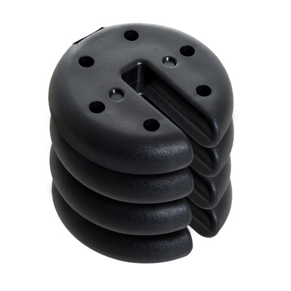 EASYCOMFORT Basis voor Gazebo Tent 4 stuks Gevuld met cement Gewicht 8,8 kg ?20 × 4,5 cm