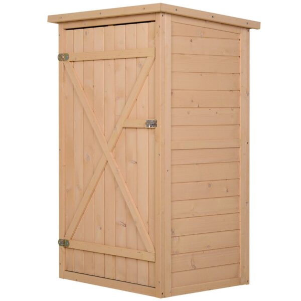 EASYCOMFORT Tuinhuis in Waterdicht Voor Hout, Buitengereedschapsschuur 75x56x115cm