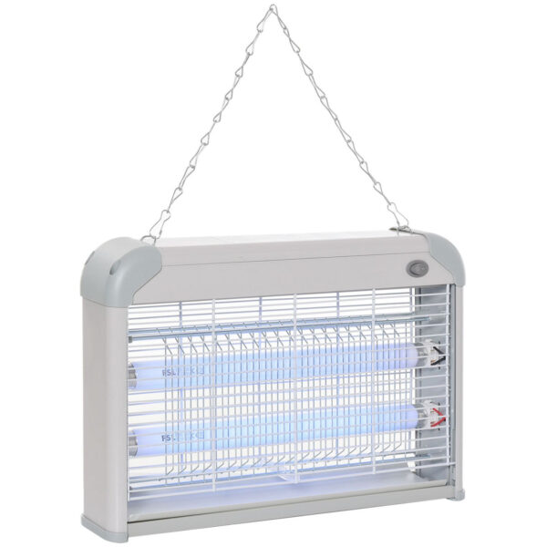 EASYCOMFORT 20W elektrische klamboe, elektrische insecticide voor binnen en buiten met LED-muggenlamp voor 60 m2