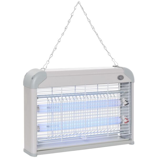 EASYCOMFORT 20W elektrische klamboe, elektrische insecticide voor binnen en buiten met LED-muggenlamp voor 60 m2