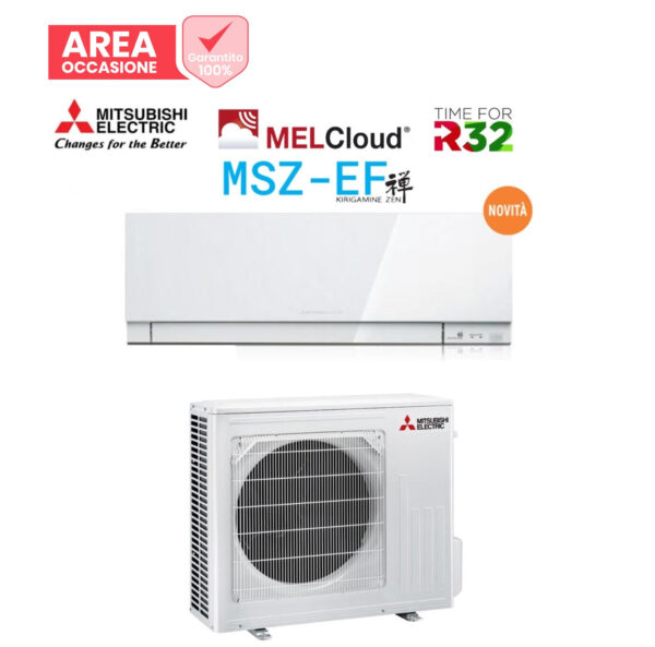 Retouren IN DE GEBIED Airconditioning Mitsubishi Elektrische Inverter KIRIGAMINE ZEN WIT 18000 Btu MSZ-EF50VGKW R-32 Wi-Fi Geïntegreerd Wit
