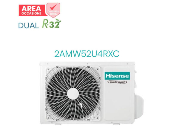 GEBIED Retouren Externe eenheid Hisense Multi-Split Engine 2AMW52U4RXC Dual Split R-32 Klasse A++/A+