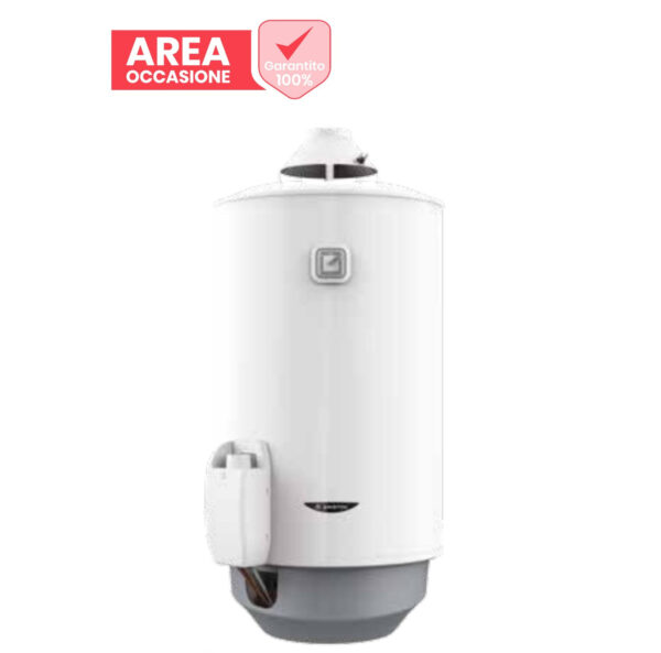 GEBIED Retouren Natuurlijk aantrekkende verwarming en open ruimte Ariston S/SGA LAT X Low NOx voor de productie van warm water.