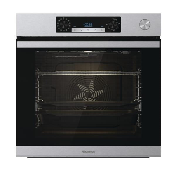 Hisense geventileerde elektrische oven BSA66226AX 77 liter klasse A (A59,5xL59,5xP56) Schoon waterreinigingsgat XXL roestvrij staal