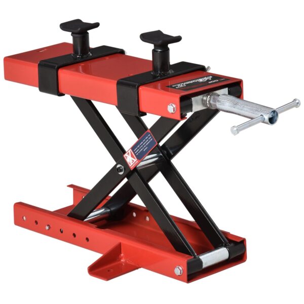 EASYCOMFORT Schaarmotorlift, Motorlift, Verstelbare Centrale Motorstandaard tot 500 kg in Rood Metaal