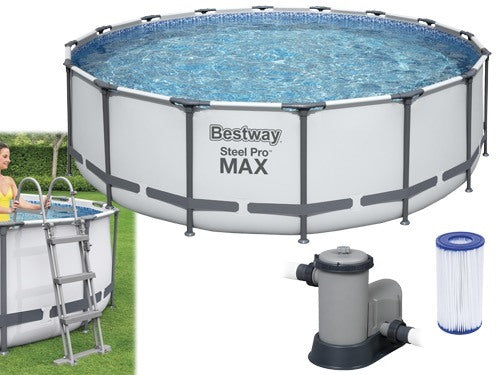 Buitenzwembad Tonda Bestway Steel Pro Max 5612Z met stalen frame