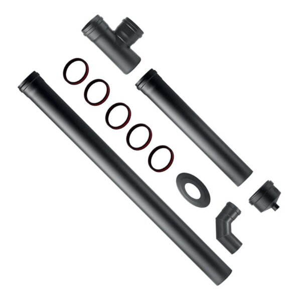 Installatiekit voor pellethekwerk van roestvrij staal 1,2 mm d.80 mm