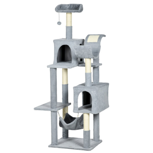 immagine-1-easycomfort-easycomfort-albero-per-gatti-con-amaca-lettino-e-2-casette-in-truciolato-e-peluche-55x49x177-cm-grigio-e-bianco-jpg