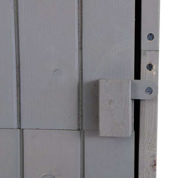 EASYCOMFORT Tuinmeubel Gereedschapshouder in Grijs Hout