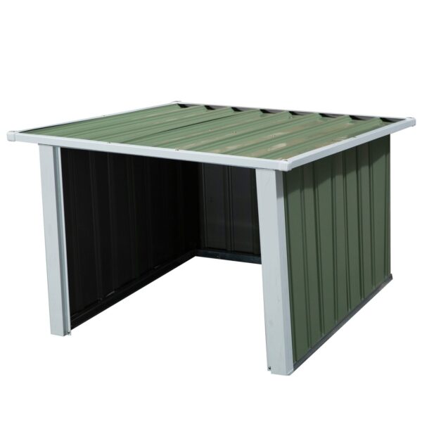 EASYCOMFORT Huis voor automatische robotmaaier in staal, schuin dak, opening 63 cm