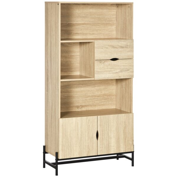 immagine-1-easycomfort-easycomfort-mobile-libreria-a-parete-in-mdf-e-metallo-con-2-cassetti-2-armadietti-e-4-ripiani-aperti-80x35x155-cm-jpg