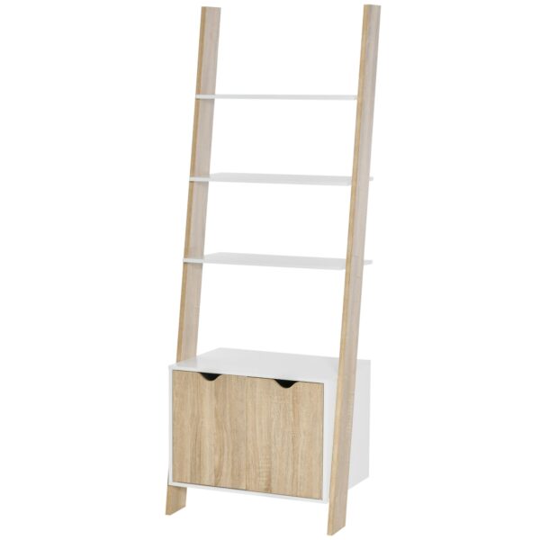 immagine-1-easycomfort-easycomfort-mobile-libreria-a-scala-con-3-mensole-e-armadietto-scaffale-moderno-stile-nordico-in-legno-60x40x171cm-rovere-e-bianco-jpg