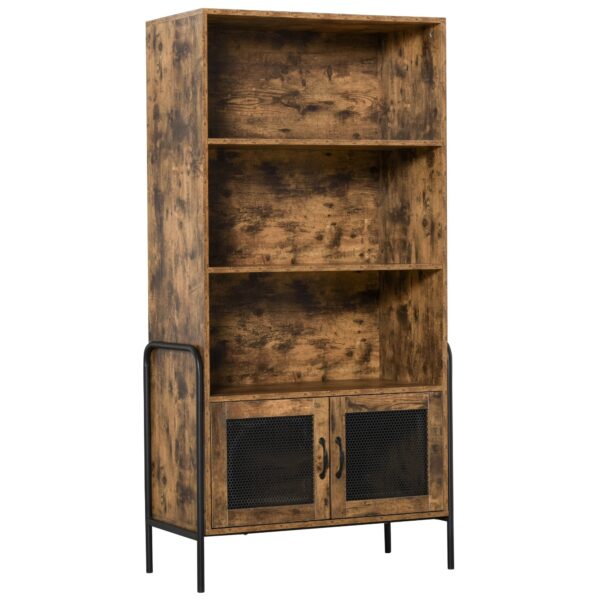 immagine-1-easycomfort-easycomfort-mobile-libreria-design-industriale-con-ripiani-e-armadietto-in-legno-e-metallo-marrone-rustico-e-nero-81x40x160cm-jpg