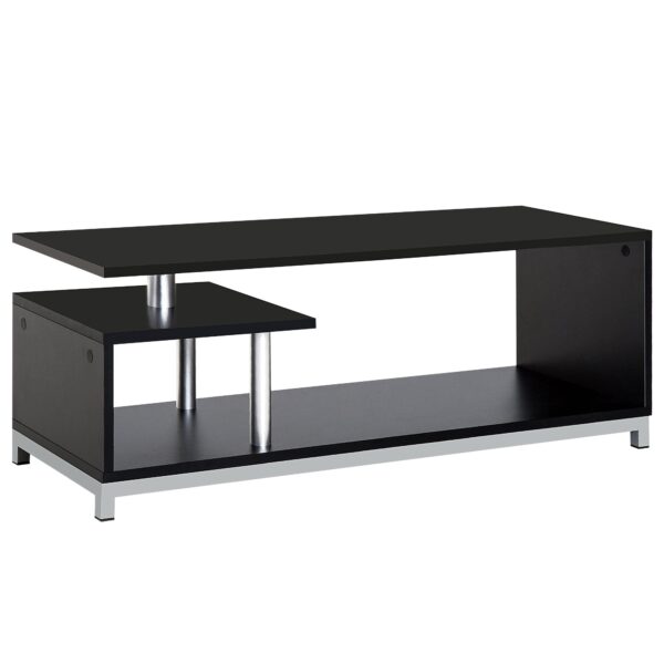immagine-1-easycomfort-easycomfort-mobile-tv-moderno-con-ripiano-in-legno-mobiletto-tavolino-basso-da-salotto-114x40x40-5cm-nero-ean-8054144135830-jpg