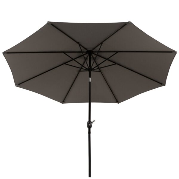 EASYCOMFORT Tuinparasol met slinger en kantelkop 300x245cm Grijs