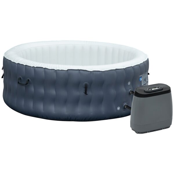 EASYCOMFORT Opblaasbaar en verwarmd hydromassagezwembad tot 42°C met 108 jets, voor 4-6 personen