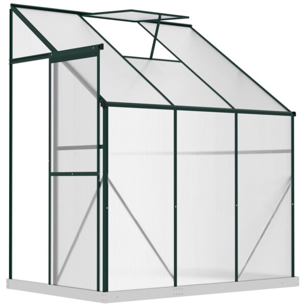 Easycomfort Garden Sierra aan de muur met Scorrevole-deur in polycarbonaat en aluminium, 192x127x220 cm