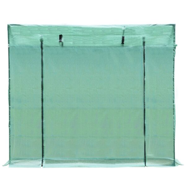 EASYCOMFORT Tuinkas voor tomatenplanten 200x77x170 cm in PE stalen frame