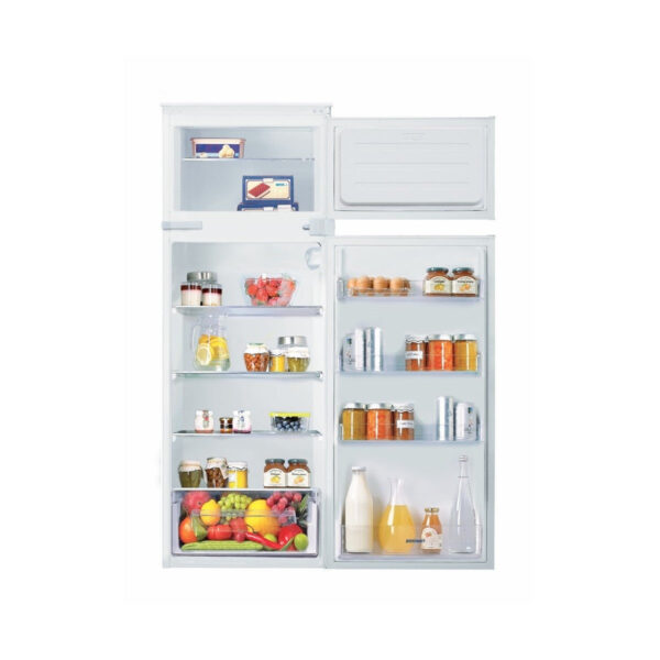 enorme koelkast met dubbele deur en statische koeling Candy CELDP2450 (H144,6xL54xD54,5) Klasse F Witte kleur 220 liter