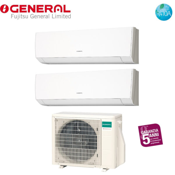 Airconditioner Algemeen Fujitsu Dual Split Inverter Serie LMCA 9+9 met AOHG18LAC2 R-410 9000+9000
