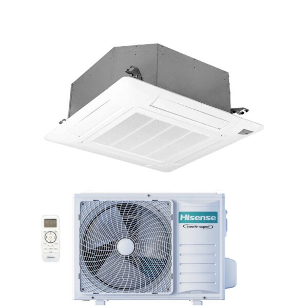 immagine-1-hisense-climatizzatore-condizionatore-hisense-inverter-a-cassetta-serie-super-18000-btu-act52ur4rcc8-auw52u4rs7-r-32-wi-fi-optional-classe-aa-con-telecomando-e-pannello-inc