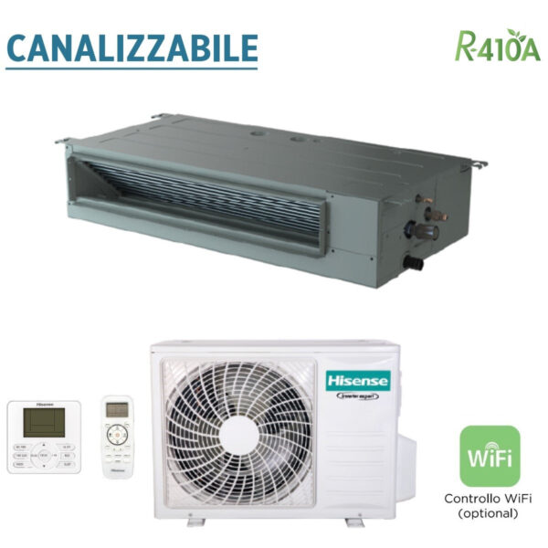 immagine-1-hisense-climatizzatore-condizionatore-hisense-inverter-canalizzato-canalizzabile-9000-btu-adt26ux4rbl4-auw26u4sr3-r-410-wi-fi-optional-con-telecomando-di-serie-e-cablato-jp