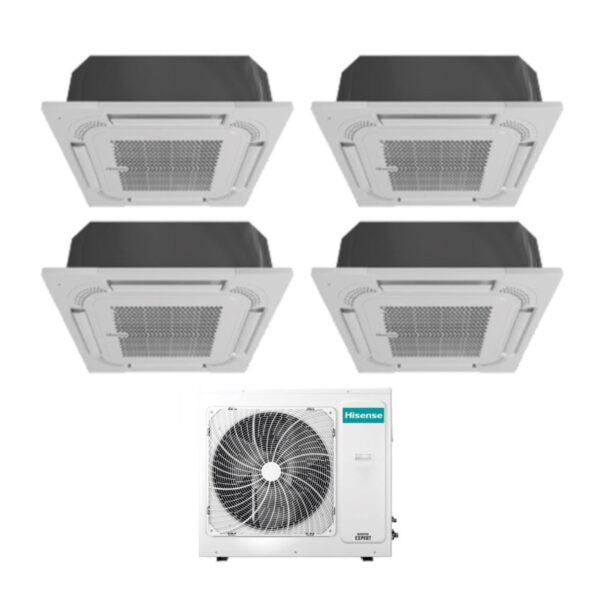 immagine-1-hisense-climatizzatore-condizionatore-hisense-quadri-split-a-cassetta-9999-con-4amw105u4raa-r-32-wi-fi-optional-9000900090009000-con-telecomando-e-pannello-incluso-novita-j