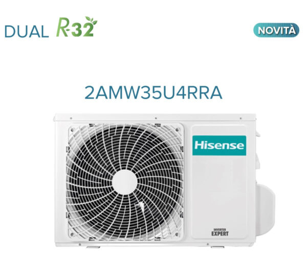 Hisense externe eenheid Multisplitmotor 2AMW35U4RRA Dual Split R-32 klasse A++/A+