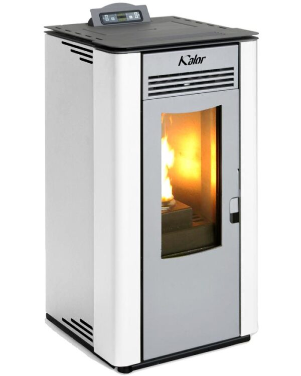 KALOR pelletkachel model MIRIAM 10 van 8,7 kW in staal, diverse kleuren beschikbaar
