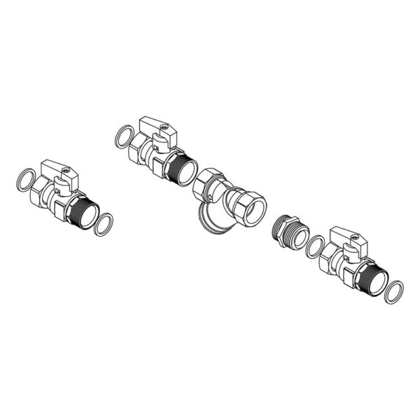 immagine-1-kit-valvole-e-filtro-ariston-3083059-composto-da-tre-rubinetti-a-sfera-e-un-filtro-ad-y-per-pompe-di-calore