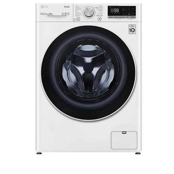 LG Wasmachine met voorlader LG 8 kg F4WV508N0E Wifi-omvormer 1400 tpm klasse C