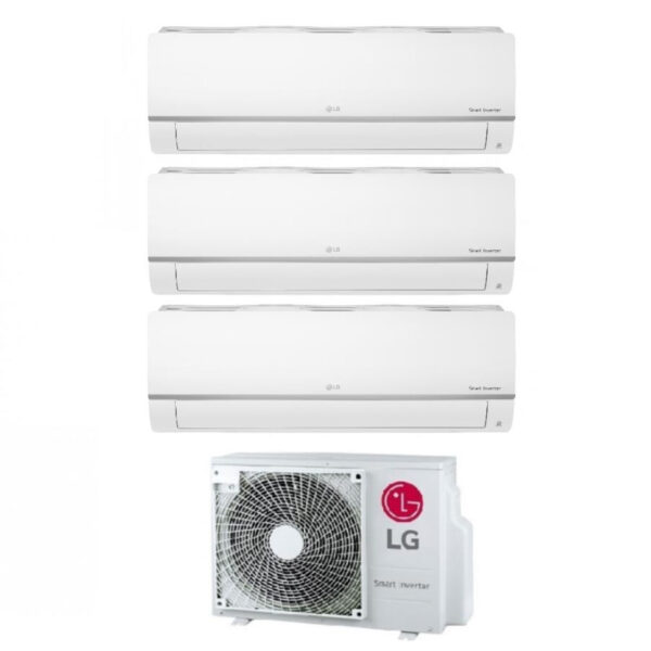 LG Airconditioner LG Proef Split 9+9+18 Gratis Inverter Plus 9000+9000+18000 CON MU4R25 R-32