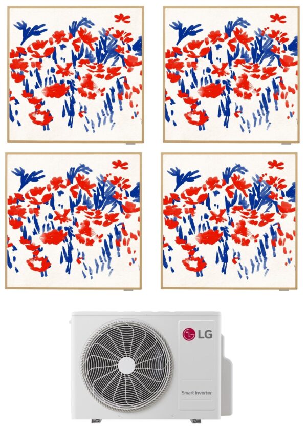 Airconditioner LG Quadri Split Inverter ARTCOOL GALERIJ FOTO 9+ 9+9+12 met MU4R27 R-32 Wi-Fi Geïntegreerd