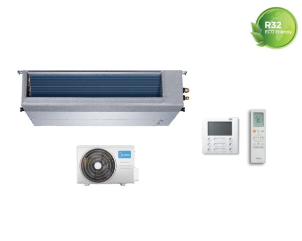 Midea Inverter Ducted Airconditioner 30000 btu R-32 MTI-30HWFNX met draadloze en infraroodbediening R-32 Wi-Fi Optioneel