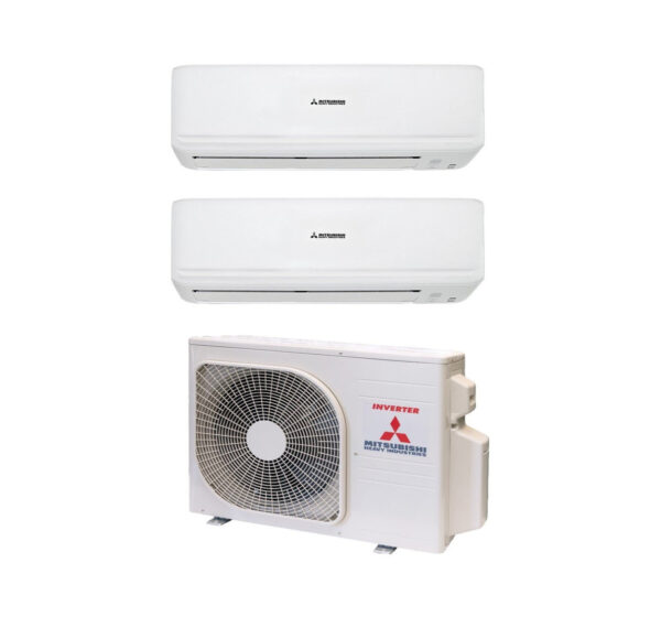 Mitsubishi Heavy Industries Dual Split Inverter Airconditioner Mitsubishi Heavy Industries KIREIA SMART 9+12-serie met SCM40ZS-S R-32 Wi-Fi optioneel