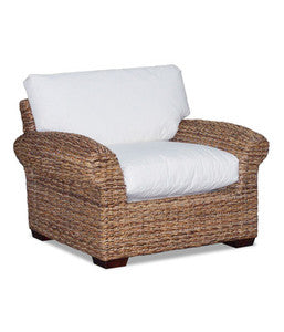 NO BRAND LUNA fauteuil in Abaca met kussens 122x93x75H