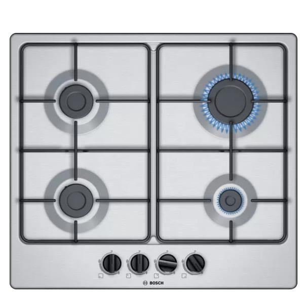 Bosch Gaskookpiano 4 Serie PGP6B5B85 4 Foods (L58,2xP52) Roestvrij staal