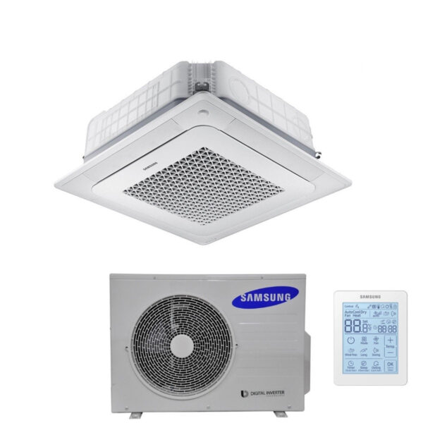 immagine-1-samsung-climatizzatore-condizionatore-samsung-inverter-cassetta-a-4-vie-windfree-18000-btu-ac052nn4dkh-monofase-r-410-wi-fi-optional-con-telecomando-wireless-e-pannello-inc