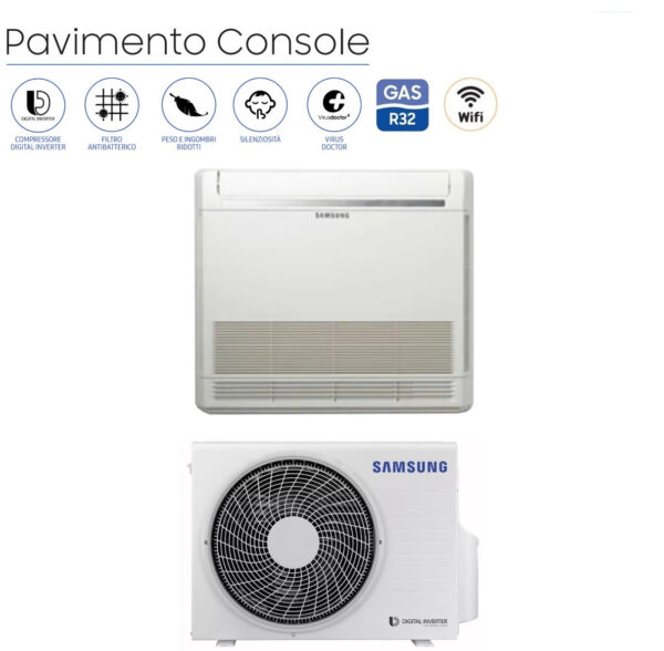 immagine-1-samsung-climatizzatore-condizionatore-samsung-inverter-pavimento-console-9000-btu-ac026rnjdkgeu-r-32-wi-fi-optional-classe-aa-con-comando-wireless-incluso-novita-jpg