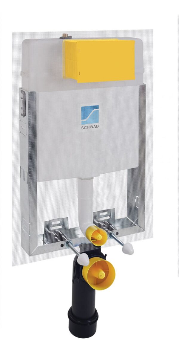 Spoeltankmodule voor inbouw hangtoilet SCHWAB mod. VE 199 inclusief rompcode T02-0112-0250-setwc