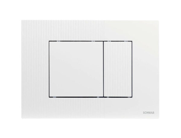 Dubbele afvoerplaat SCHWAB model METIS voor afvoerbox UP 199 code P41-0130-0250 wit