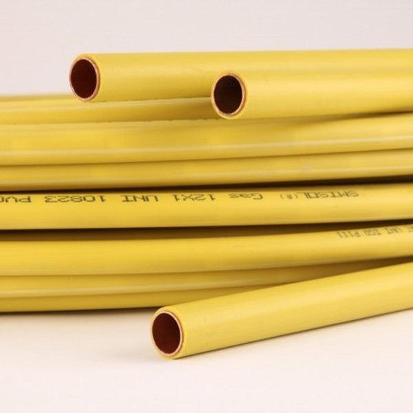 Koperen buis SCTubes SMISOL GAS voor distributie van vloeibare en gasvormige brandstof 50 meter 14 x 1 mm PVC gecoat