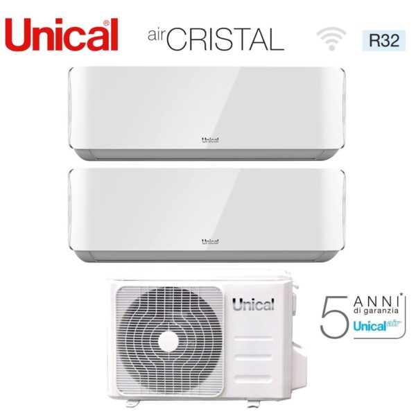 immagine-1-unical-climatizzatore-condizionatore-unical-dual-split-inverter-serie-air-cristal-1010-con-xmx2-18he-r-32-wi-fi-optional-1000010000-ean-8055776917665-jpg
