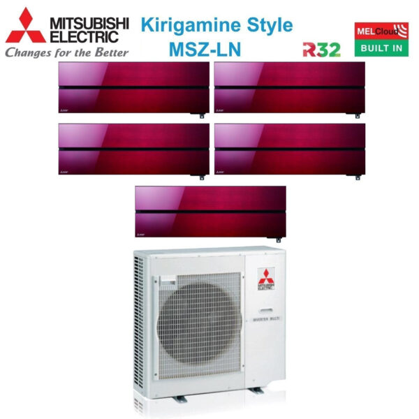 immagine-2-mitsubishi-electric-climatizzatore-condizionatore-mitsubishi-electric-penta-split-inverter-serie-kirigamine-style-msz-ln-99999-con-mxz-5f102vf-ruby-red-r-32-wi-fi-integrato