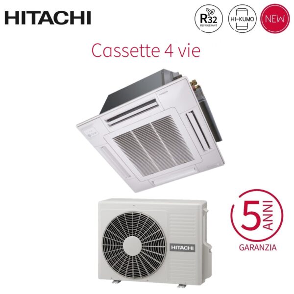 immagine-3-hitachi-climatizzatore-condizionatore-hitachi-a-cassetta-4-vie-inverter-21000-btu-rai-60rpe-r-32-wi-fi-optional-con-griglia-inclusa-novita-jpg