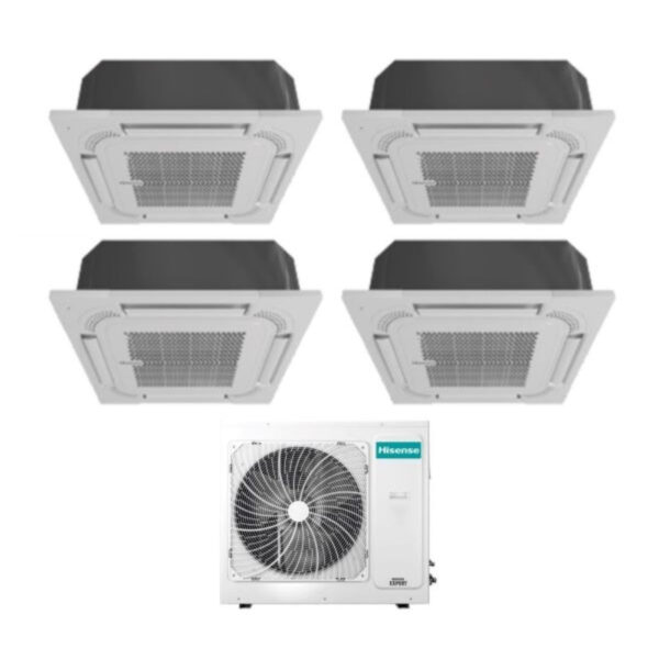 immagine-5-hisense-climatizzatore-condizionatore-hisense-quadri-split-a-cassetta-99918-con-4amw105u4raa-r-32-wi-fi-optional-90009000900018000-con-telecomando-e-pannello-incluso-novita